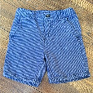 Janie and Jack blue striped shorts, size 6
